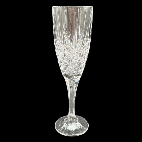 Crystal Champagne Flutes Set of 4 Godinger Shannon Crystal Dublin Dinner Party - Picture 3 of 10